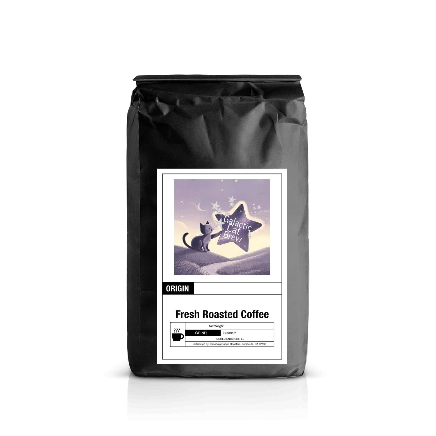 Galactic Cat Brew Cinnamon Hazelnut Flavored Medium Roast Coffee