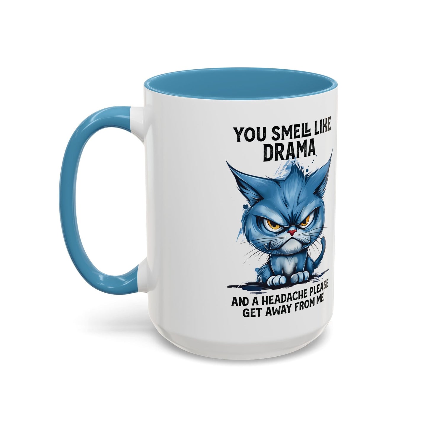 You Smell Like Drama Mug — Grumpy Cat Coffee Cup (11/15oz)
