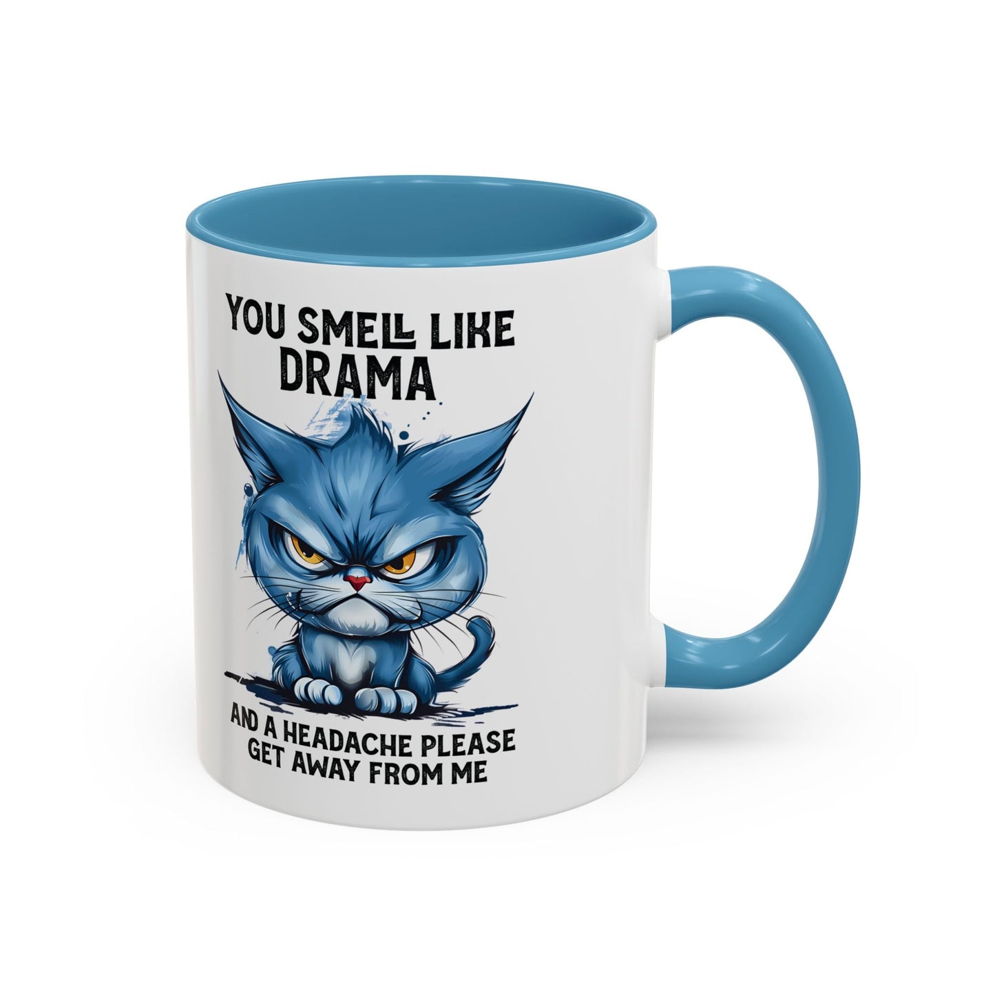 You Smell Like Drama Mug — Grumpy Cat Coffee Cup (11/15oz)