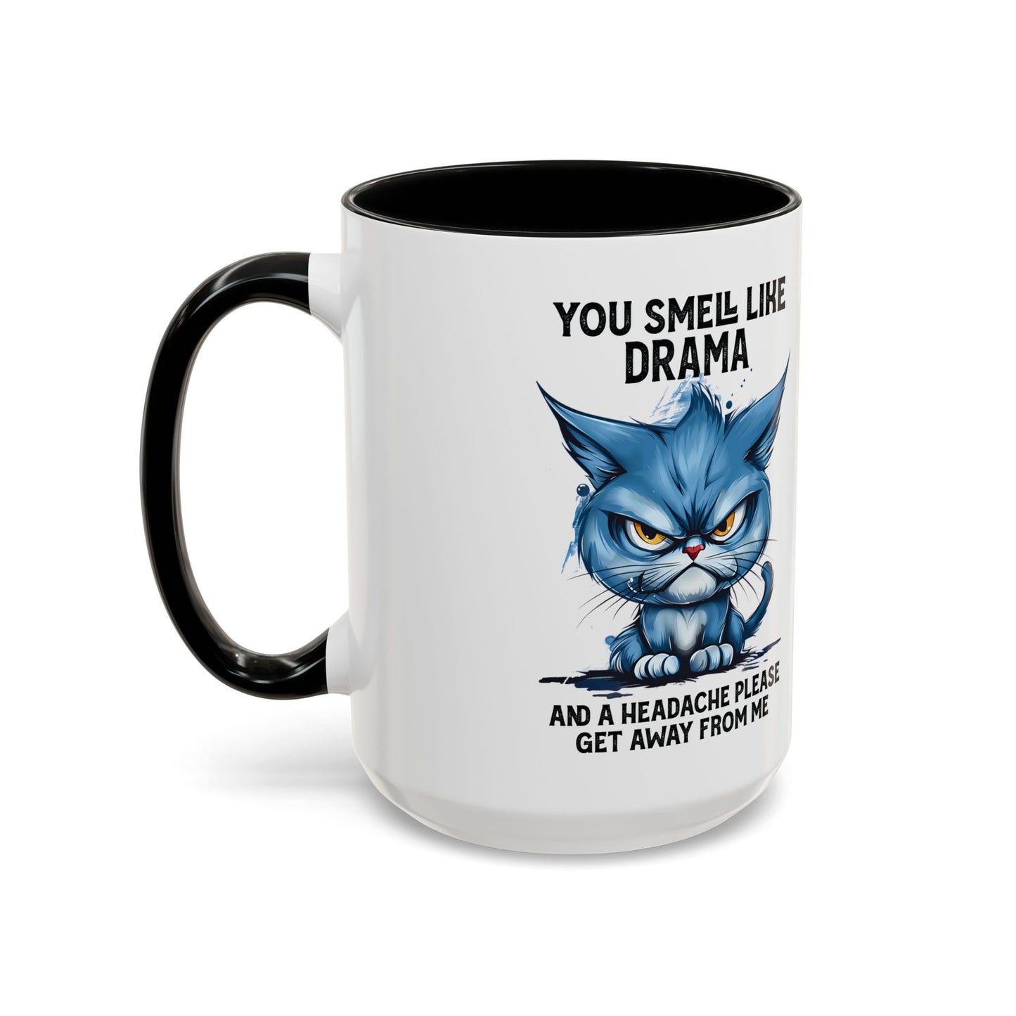 You Smell Like Drama Mug — Grumpy Cat Coffee Cup (11/15oz)