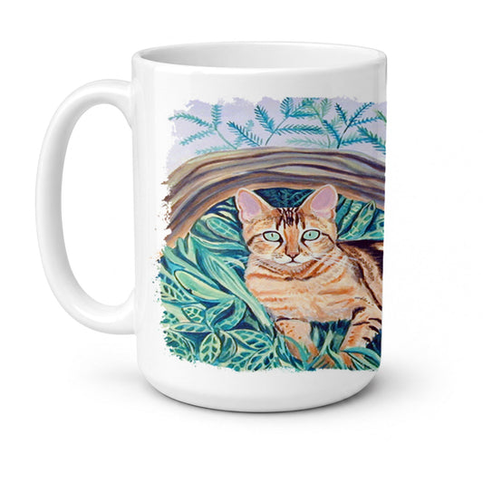 Cat - Maine Coon Coffee Mug 15 oz Decorative Large Handle Mug Cup for Tea, Cocoa Hot Chocolate, Ceramic, 15 ounce, Multicolor