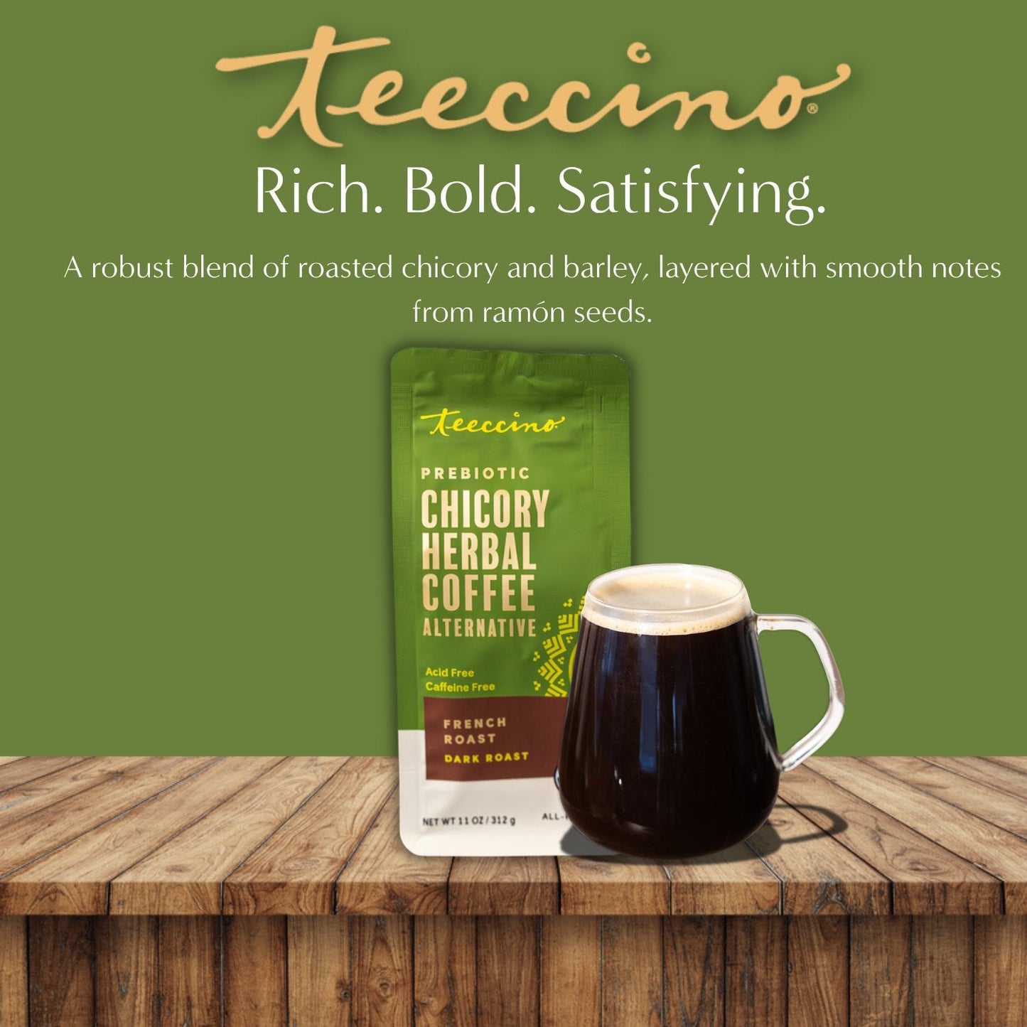 French Roast Chicory Herbal Coffee