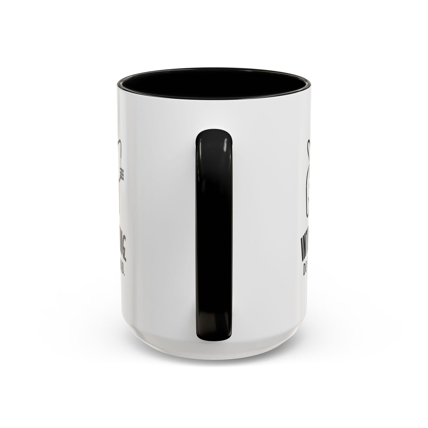 Introverting. Do Not Disturb. Two-Tone Cat Coffee Mug (11oz & 15oz)
