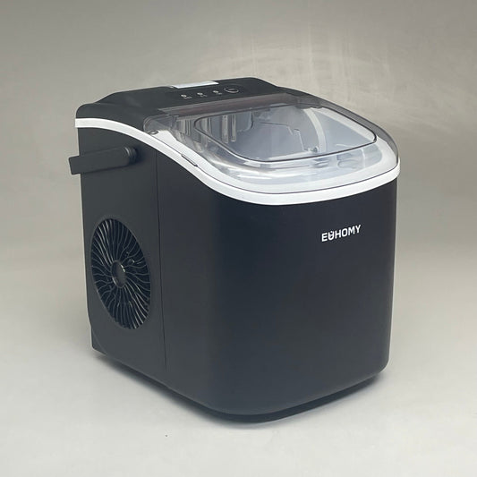 EUHOMY Counter Top Ice Cube Maker Machine 115v Black IM-06D