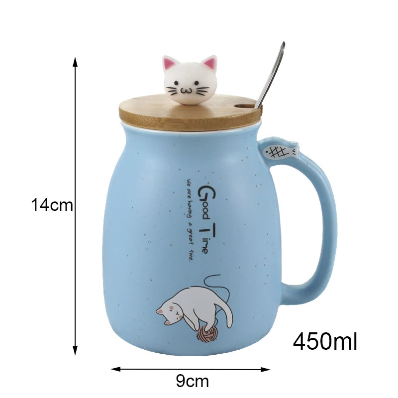 Creative Color Cat Heat-Resistant Mug