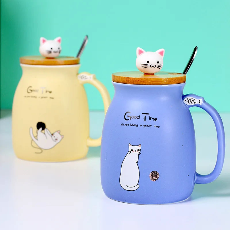 Creative Color Cat Heat-Resistant Mug