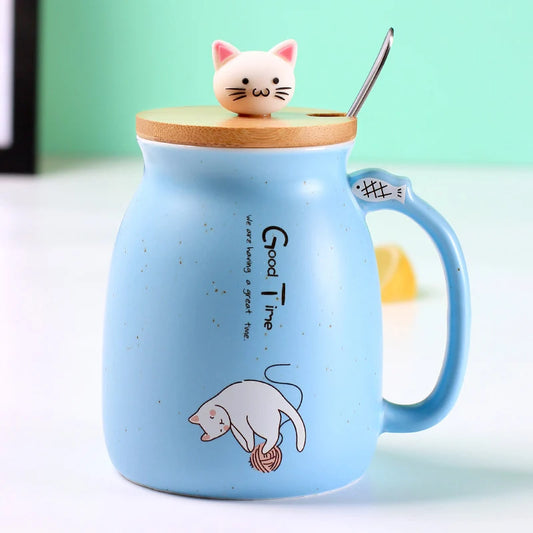 Creative Color Cat Heat-Resistant Mug