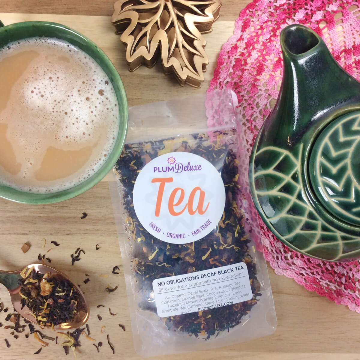 Decaf No Obligations Black Tea (Hazelnut - Almond - Cinnamon)