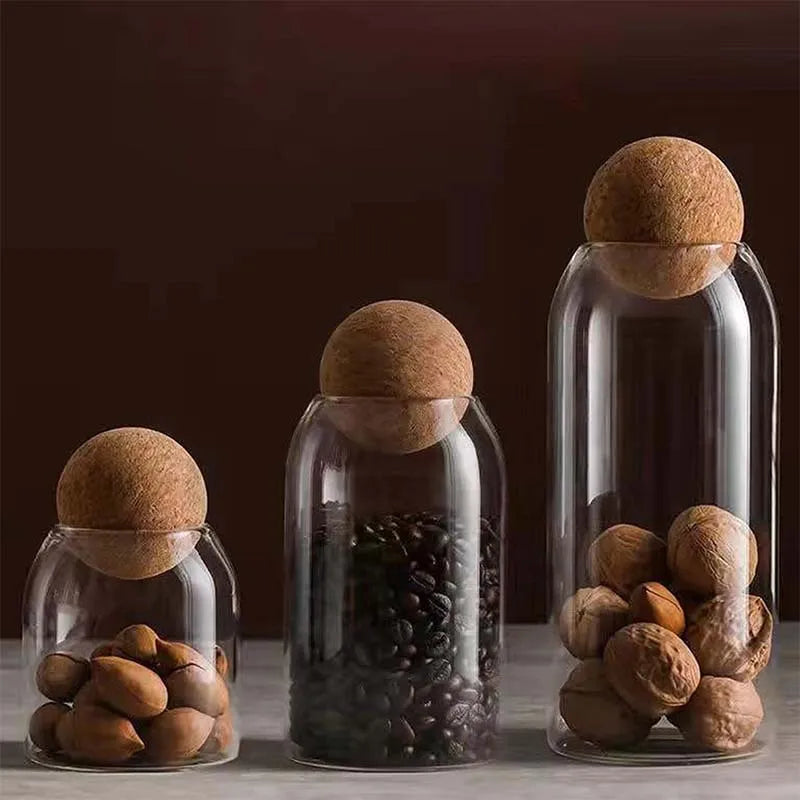 Coffee Bean Transparent Glass Product Storage