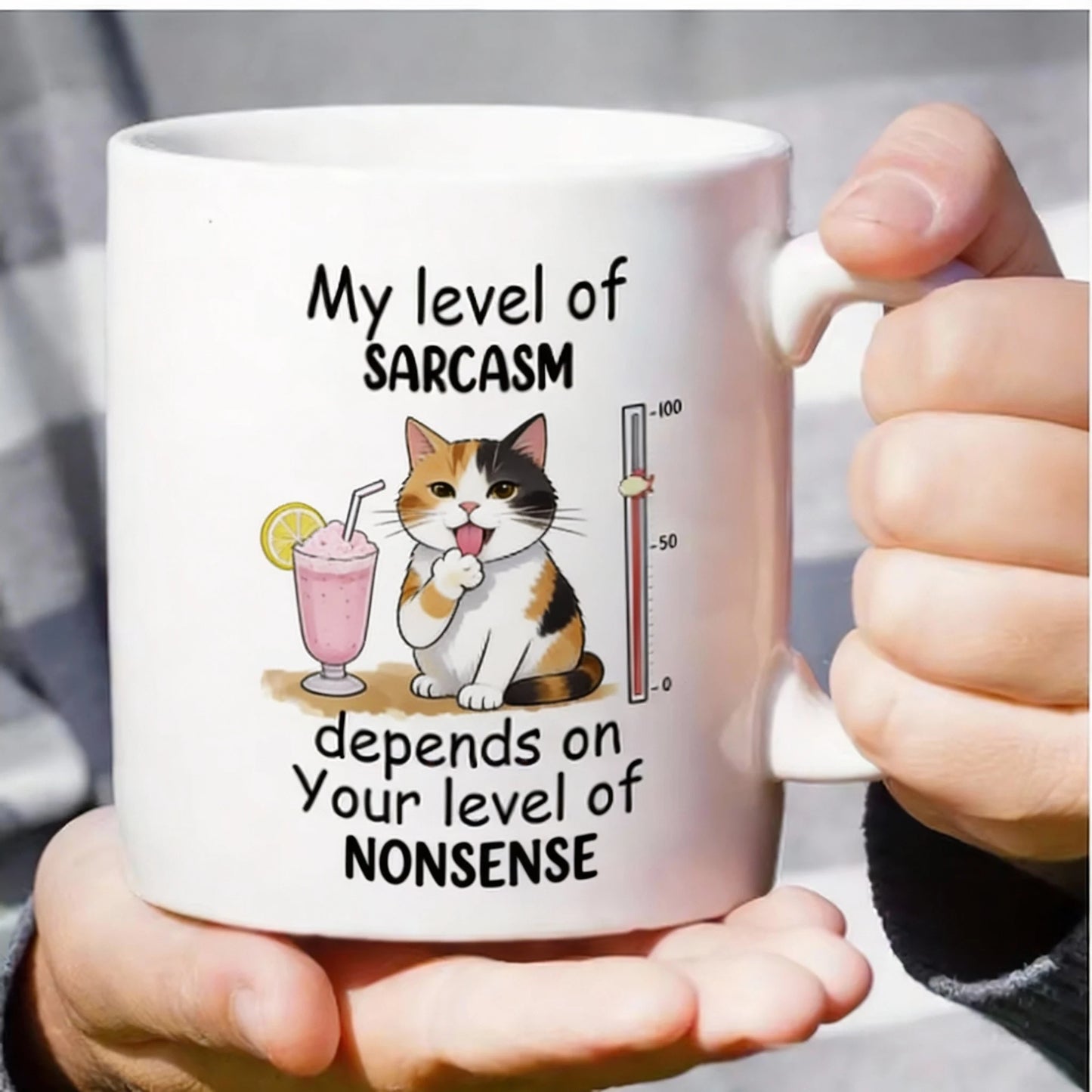 Witty Cat Design Funny Sarcasm Mug