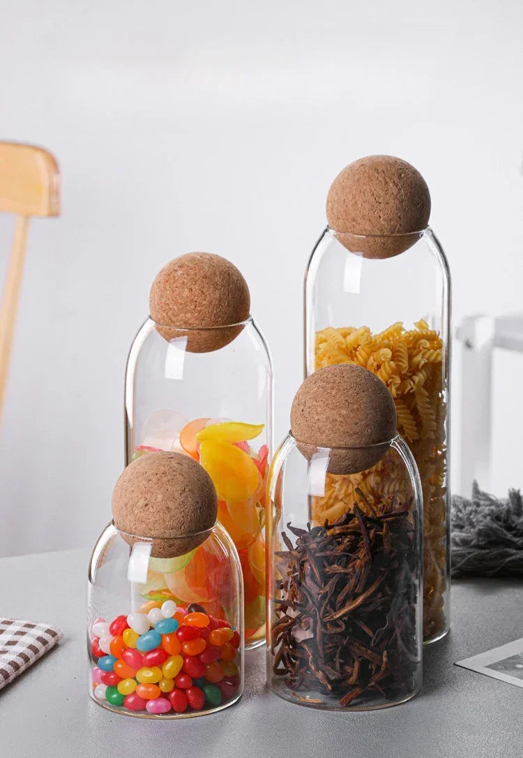 Coffee Bean Transparent Glass Product Storage
