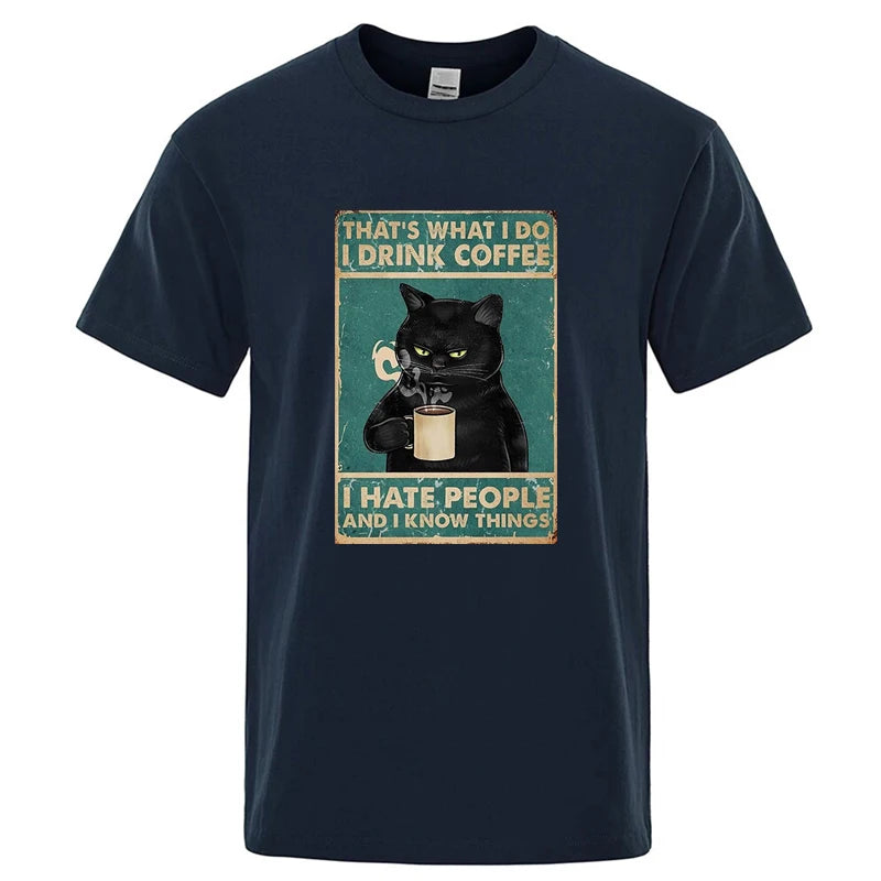 Men's Cat O-Neck T-Shirt