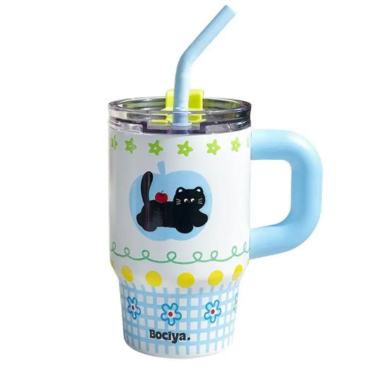 Kawaii Cat Stainless Steel Vacuum Tumbler