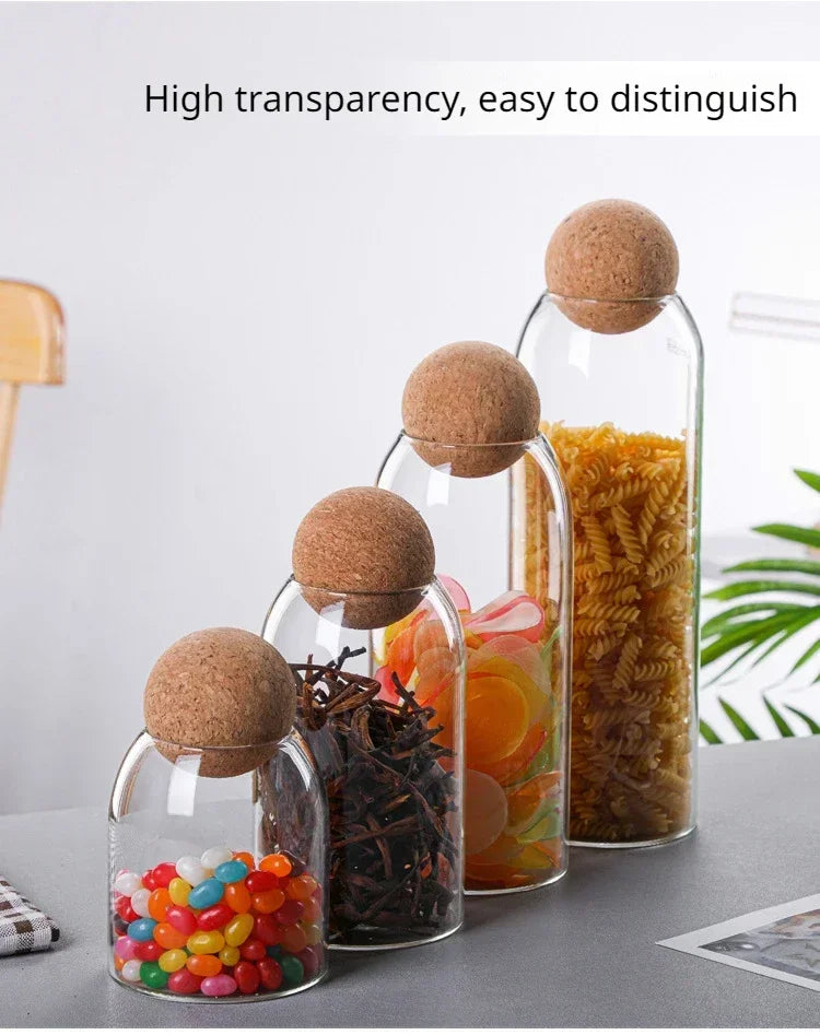 Coffee Bean Transparent Glass Product Storage