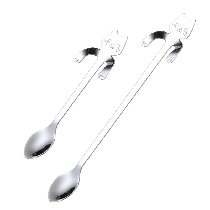 Stainless Steel Cat Creative Cartoon Hanging Edge