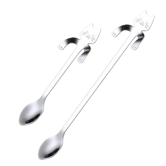 Stainless Steel Cat Creative Cartoon Hanging Edge