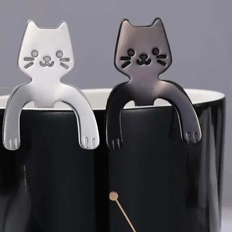 Stainless Steel Cat Creative Cartoon Hanging Edge