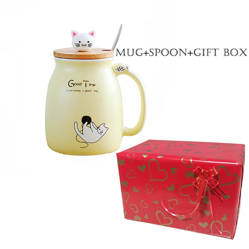 Creative Color Cat Heat-Resistant Mug