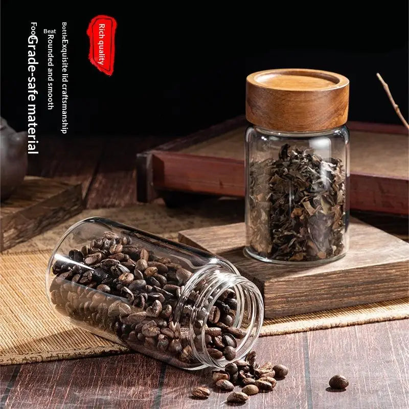 Coffee Beans Sealed Tank Transparent Glass