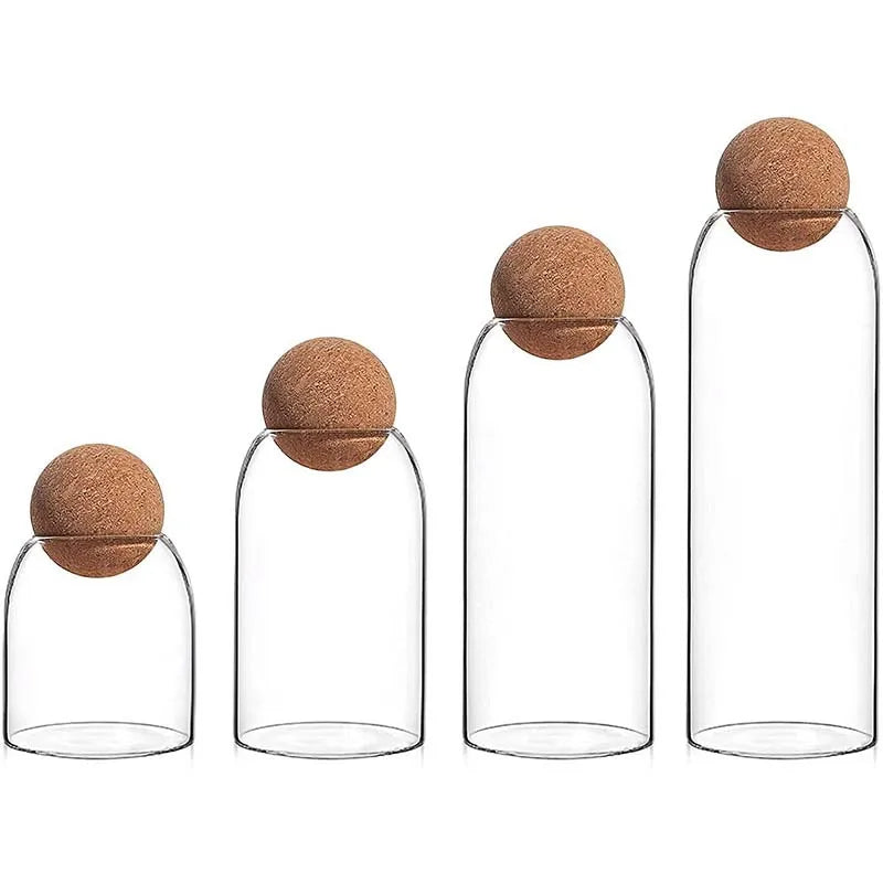 Coffee Bean Transparent Glass Product Storage