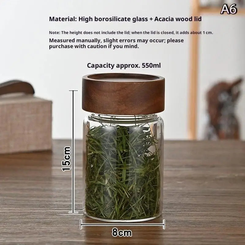 Coffee Beans Sealed Tank Transparent Glass