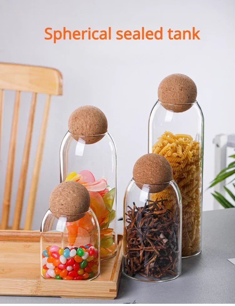 Coffee Bean Transparent Glass Product Storage