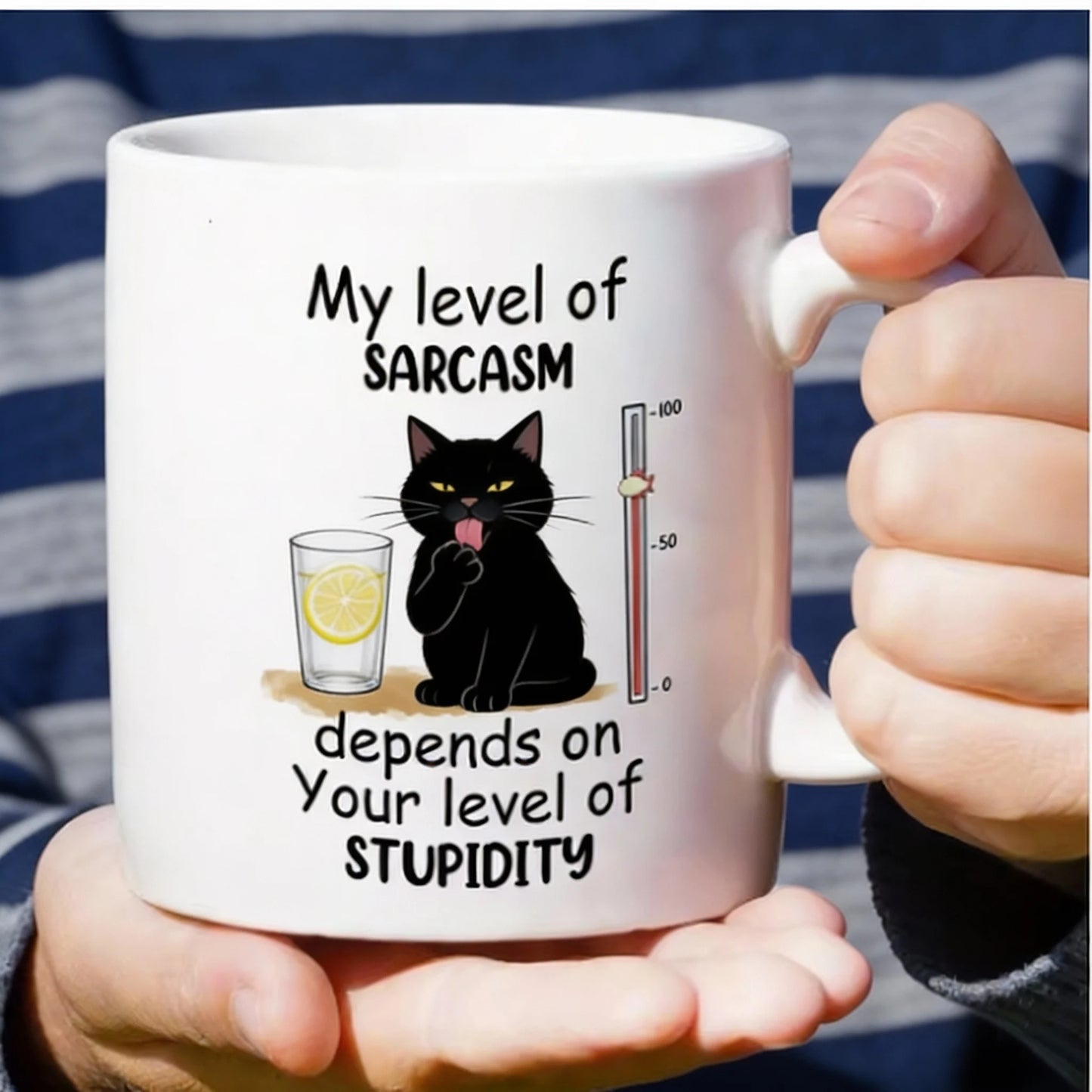 Witty Cat Design Funny Sarcasm Mug