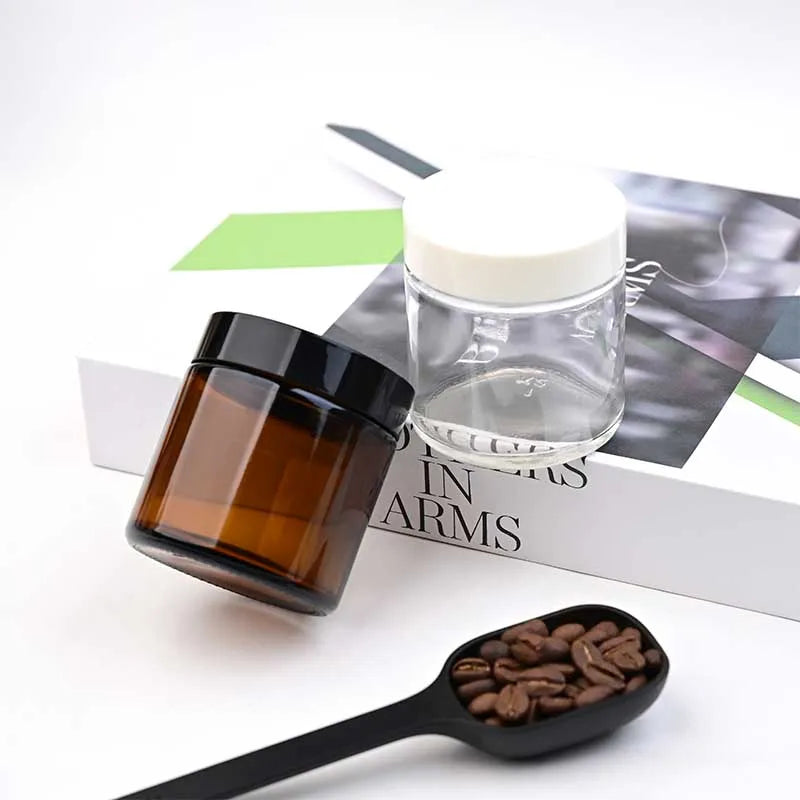 Portable Coffee Bean Storage Glass Jar
