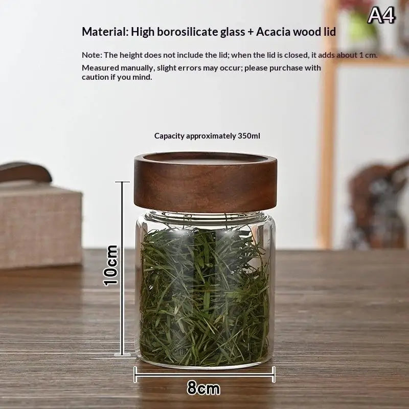 Coffee Beans Sealed Tank Transparent Glass