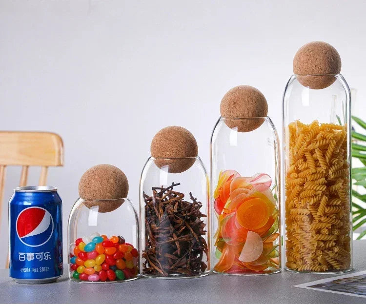 Coffee Bean Transparent Glass Product Storage