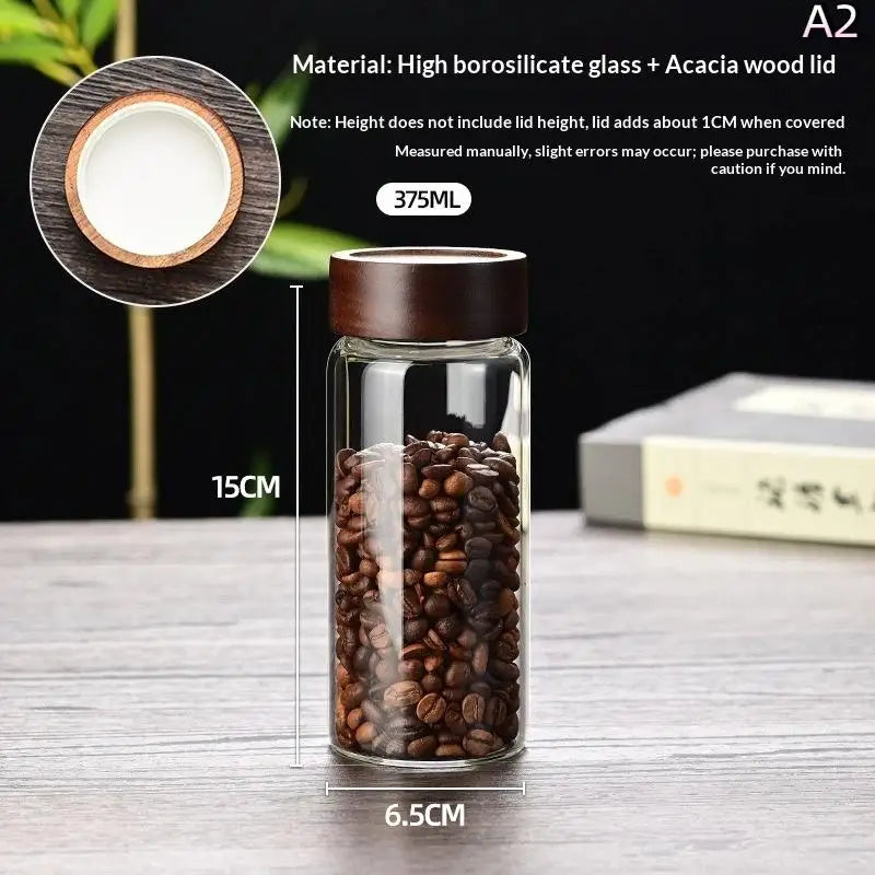 Coffee Beans Sealed Tank Transparent Glass