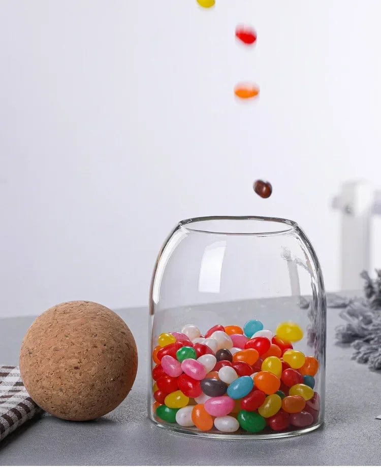 Coffee Bean Transparent Glass Product Storage