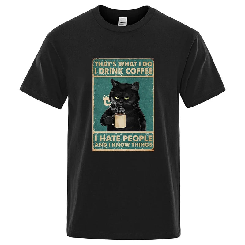 Men's Cat O-Neck T-Shirt
