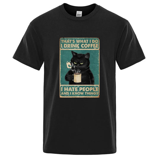 Men's Cat O-Neck T-Shirt
