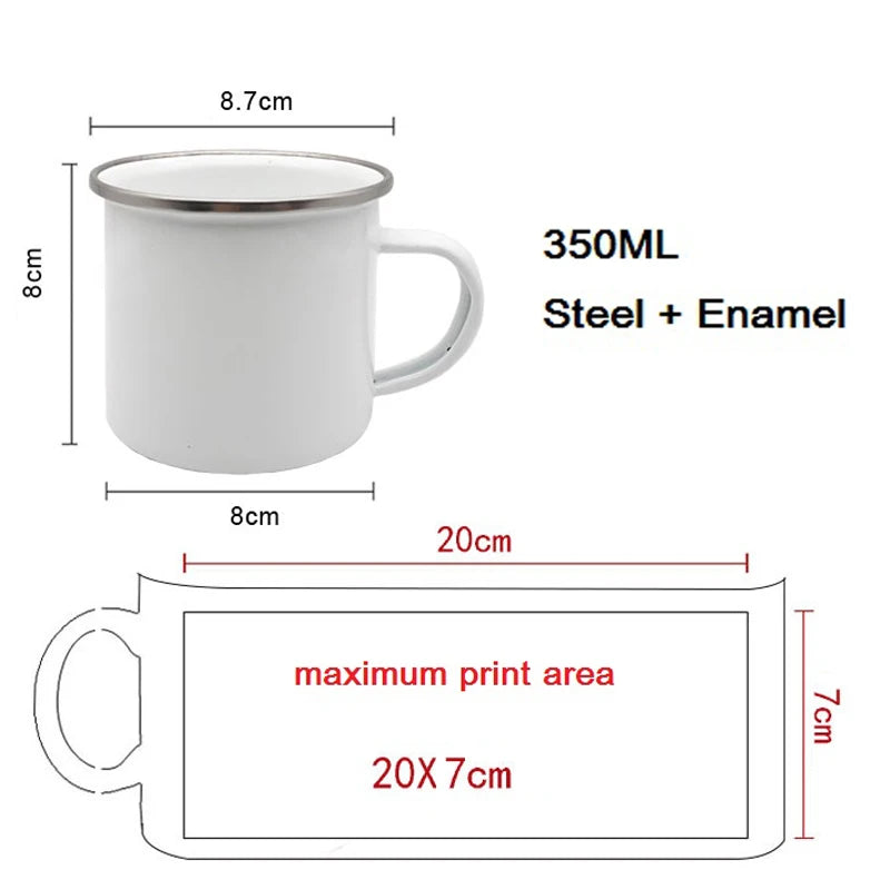 LAZY CAT Enamel Mug