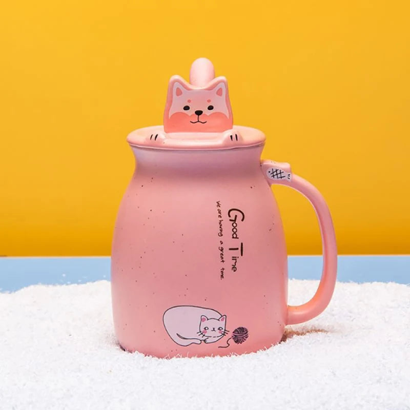 Creative Color Cat Heat-Resistant Mug