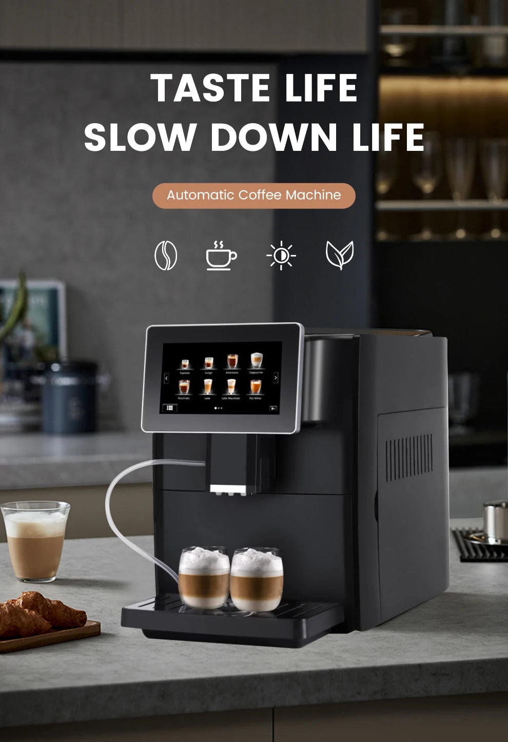 Mcilpoog CM1001-7" colorfAutomatic Espresso Machine