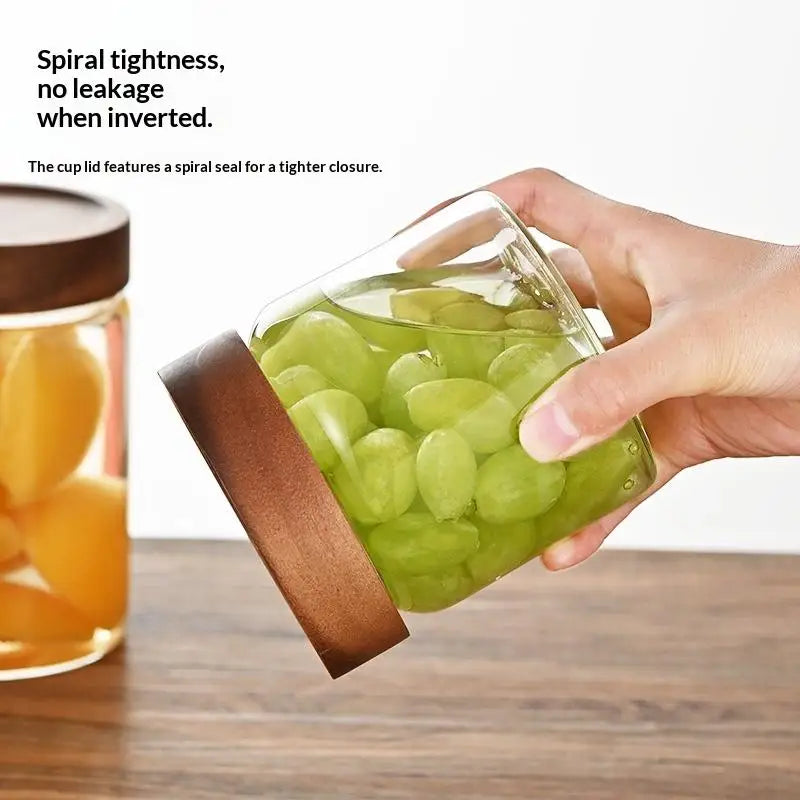 Coffee Beans Sealed Tank Transparent Glass