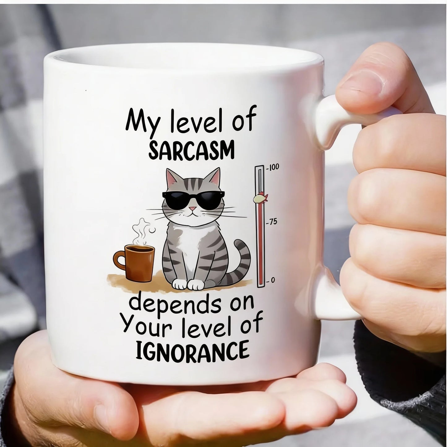 Witty Cat Design Funny Sarcasm Mug