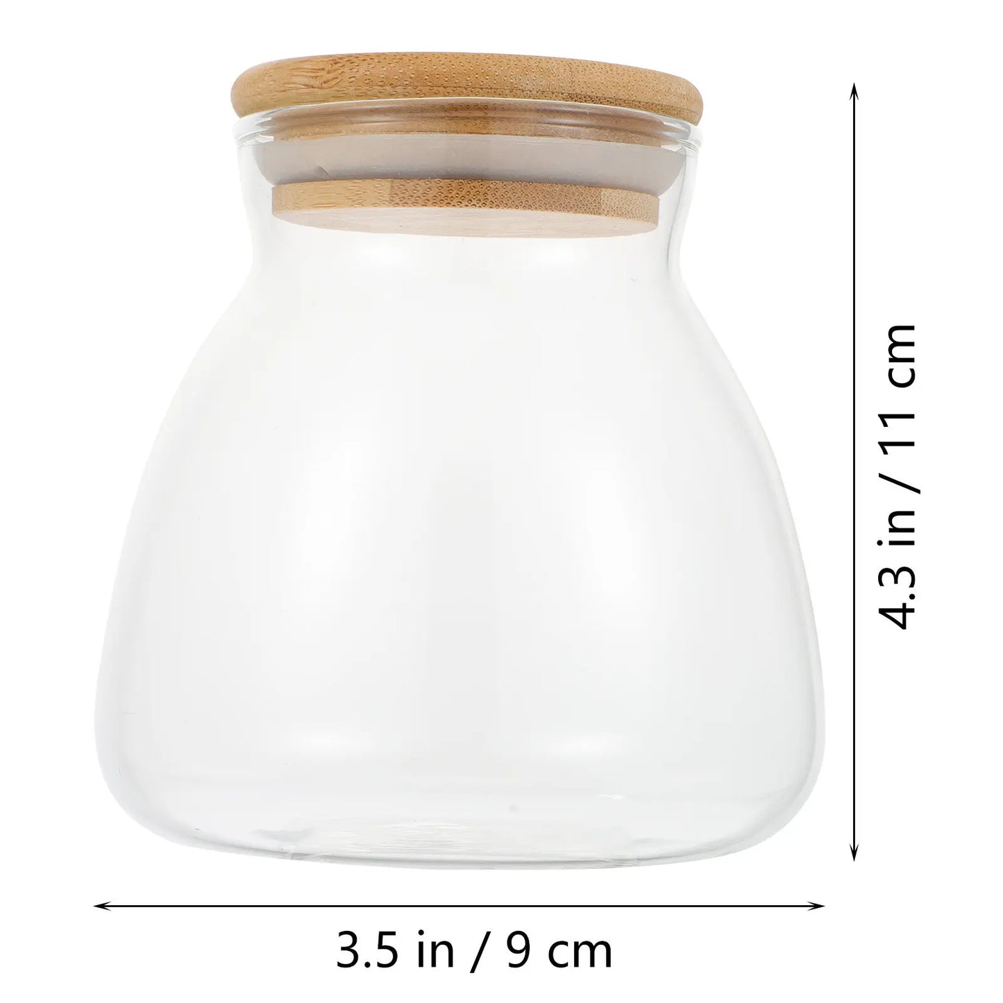 Coffee Bean Can Glass Storage Jar