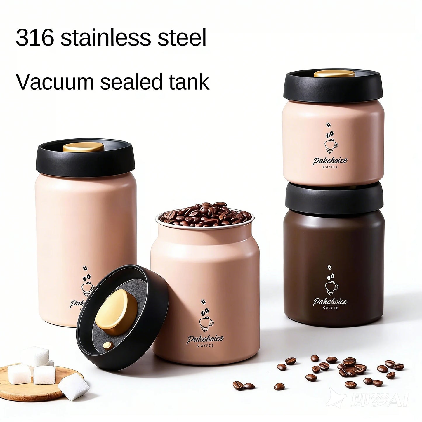 Vacuum Coffee Bean Storage Container