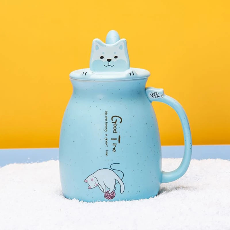 Creative Color Cat Heat-Resistant Mug