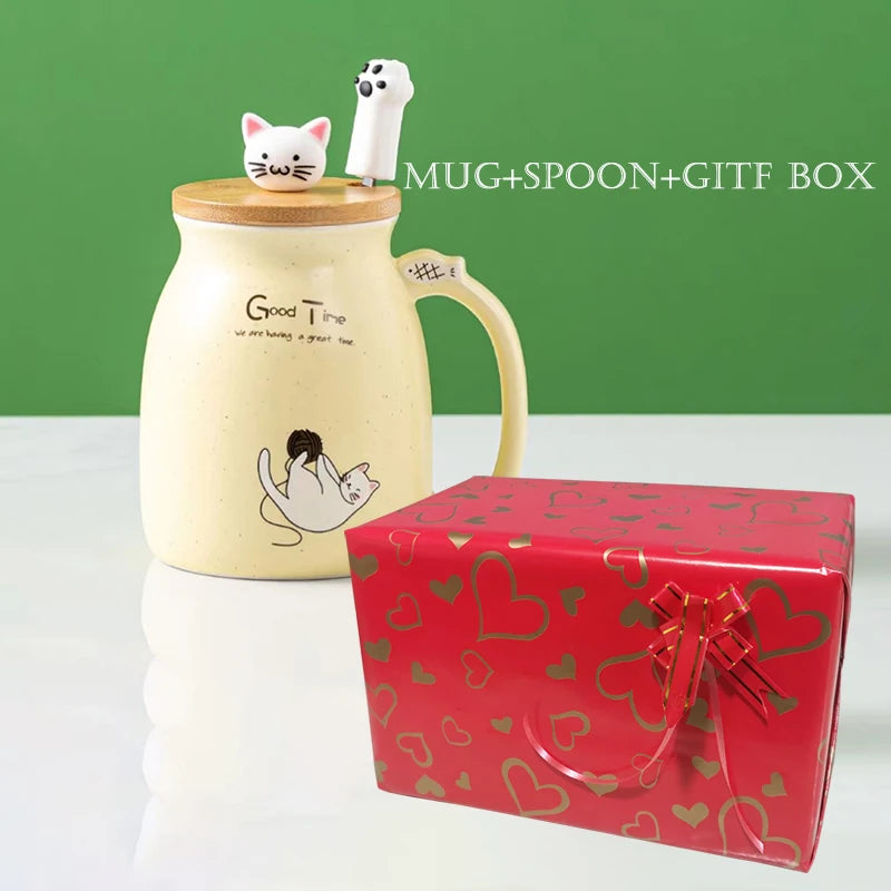 Creative Color Cat Heat-Resistant Mug
