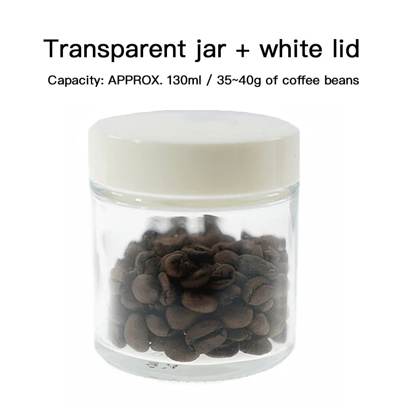 Portable Coffee Bean Storage Glass Jar