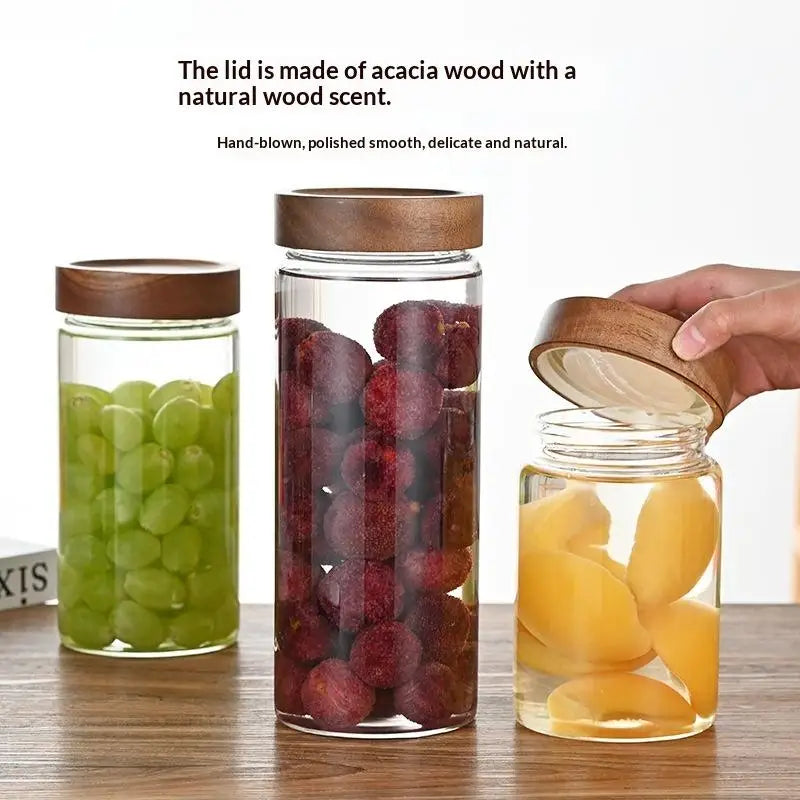 Coffee Beans Sealed Tank Transparent Glass