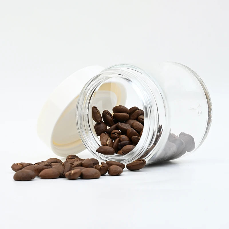 Portable Coffee Bean Storage Glass Jar