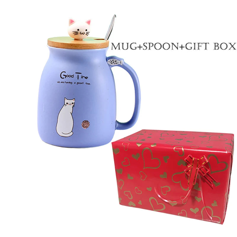 Creative Color Cat Heat-Resistant Mug