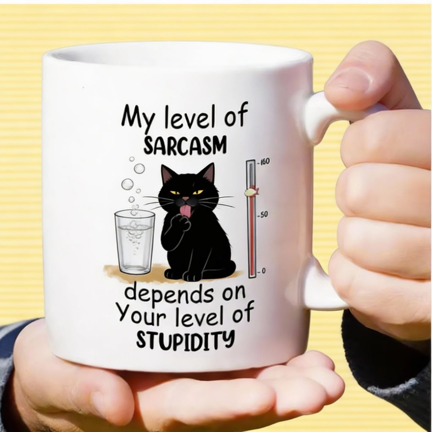 Witty Cat Design Funny Sarcasm Mug