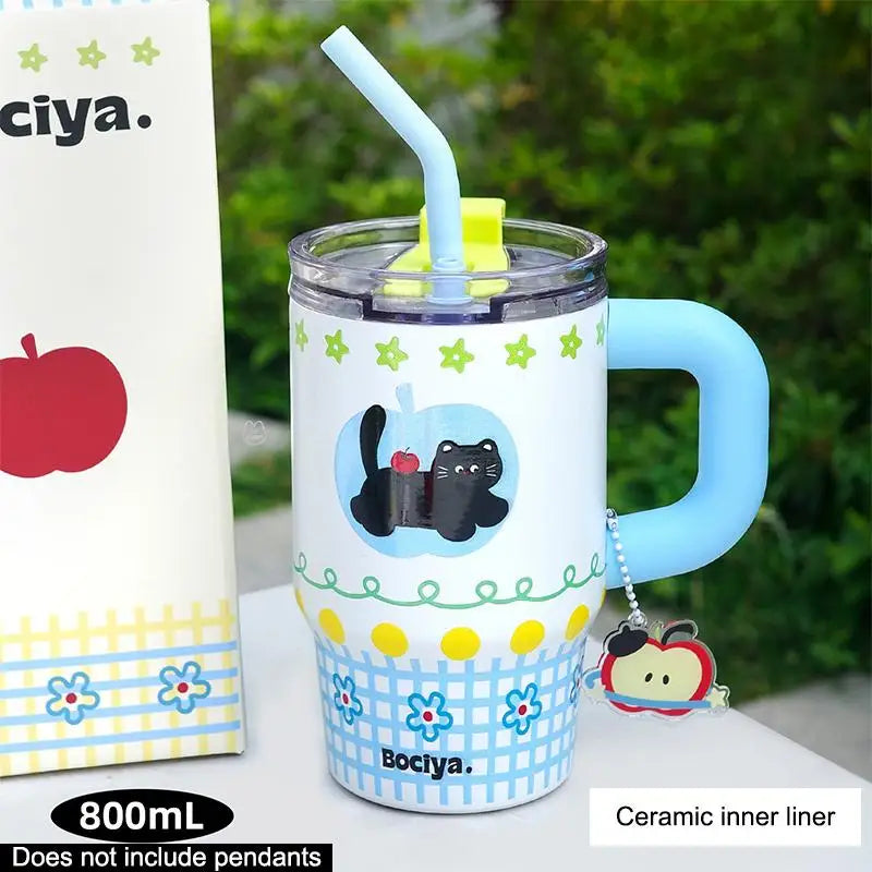 Kawaii Cat Stainless Steel Vacuum Tumbler