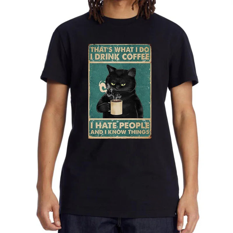 Men's Cat O-Neck T-Shirt